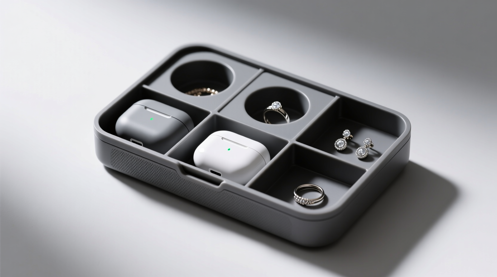 closet organization tips earbuds jewelry storage