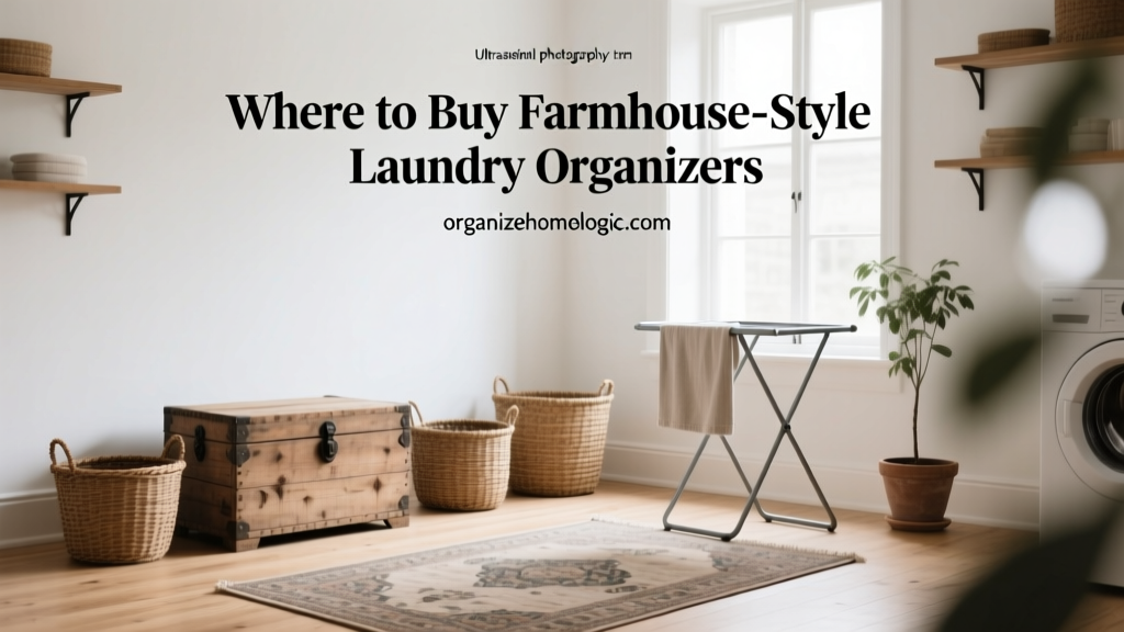Where to Buy Farmhouse-Style Laundry Organizers