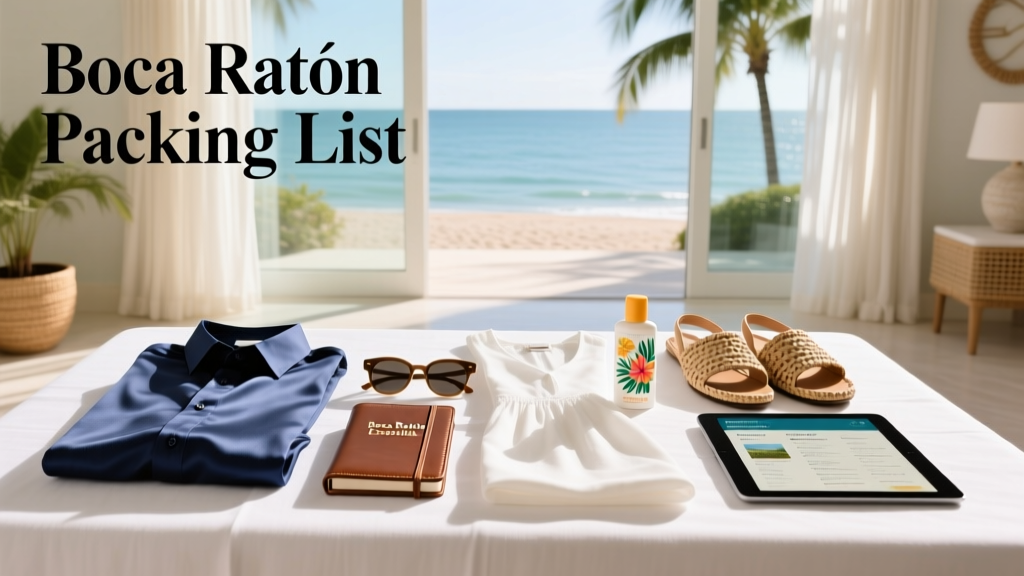 The Boca Raton Packing List: Smart, Seasonal, and Stress-Free Travel Essentials