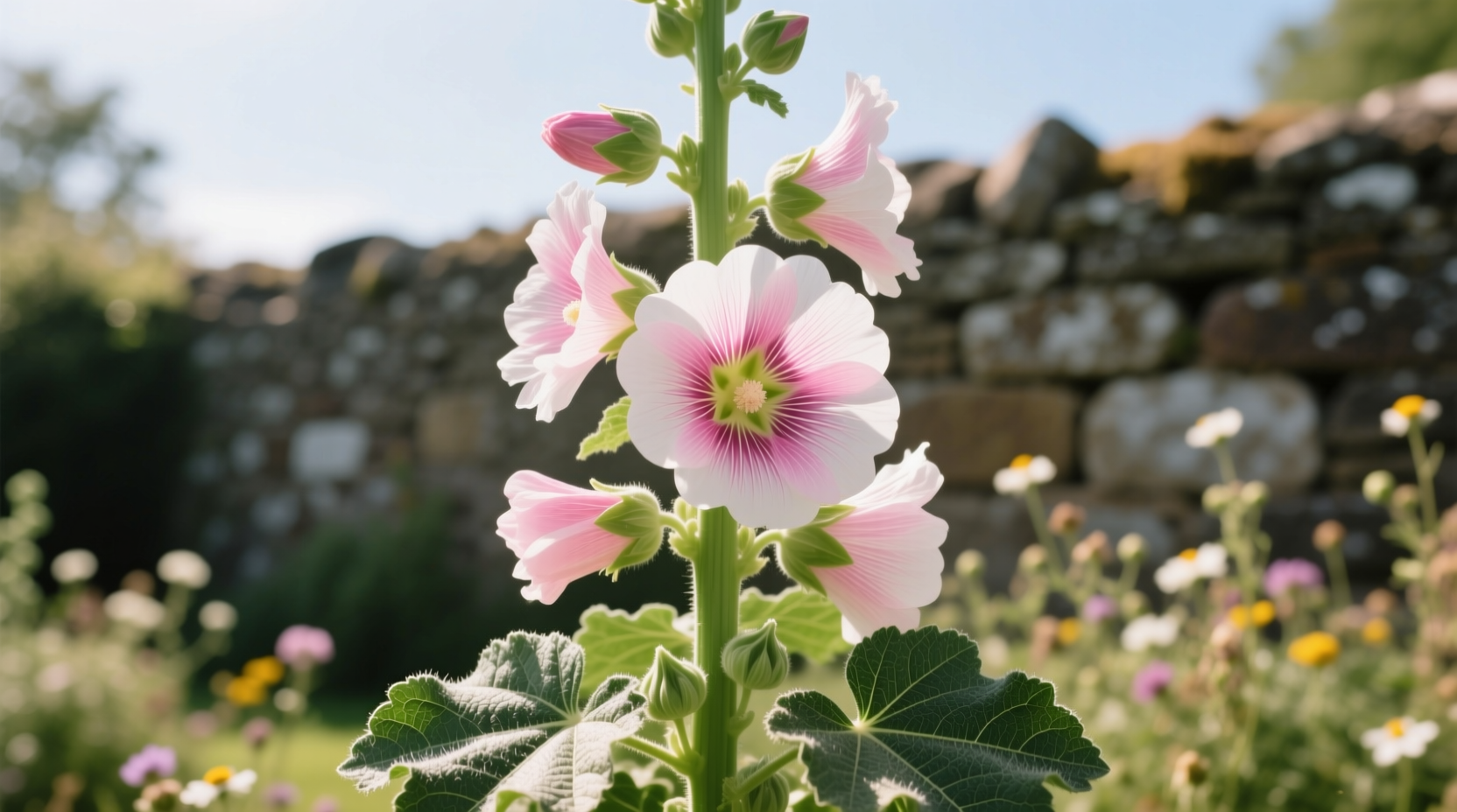 is hollyhock perennial