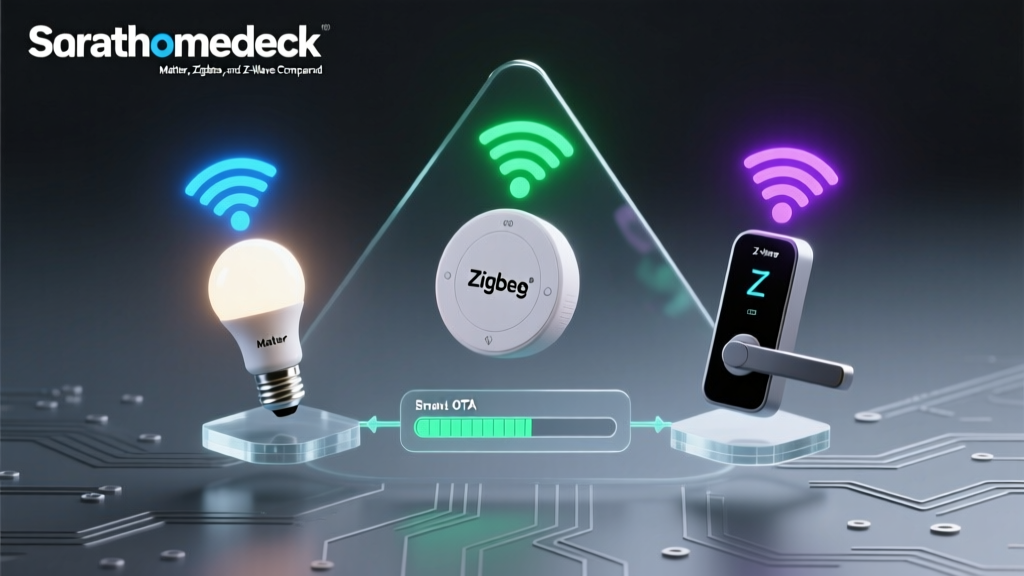 Smart Home OTA Updates: Matter, Zigbee, and Z-Wave Compared