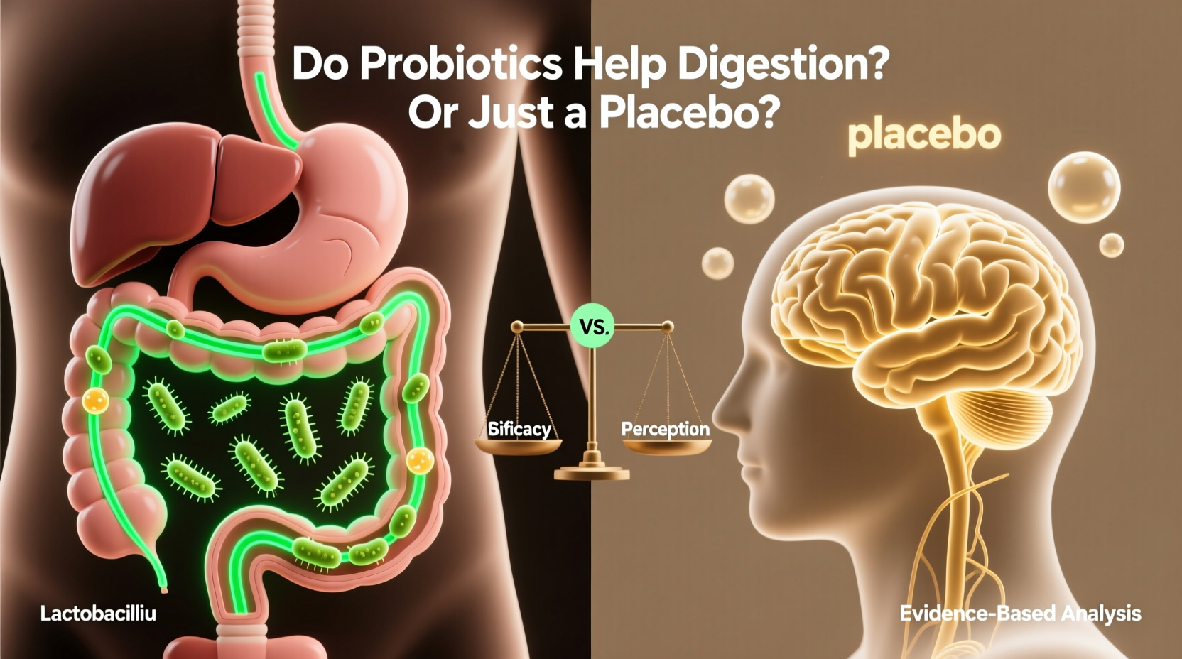 are probiotic supplements actually helping digestion or placebo effect
