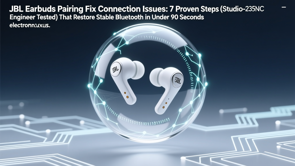 JBL Earbuds Pairing Fix Connection Issues: 7 Proven Steps (Studio-Engineer Tested) That Restore Stable Bluetooth in Under 90 Seconds