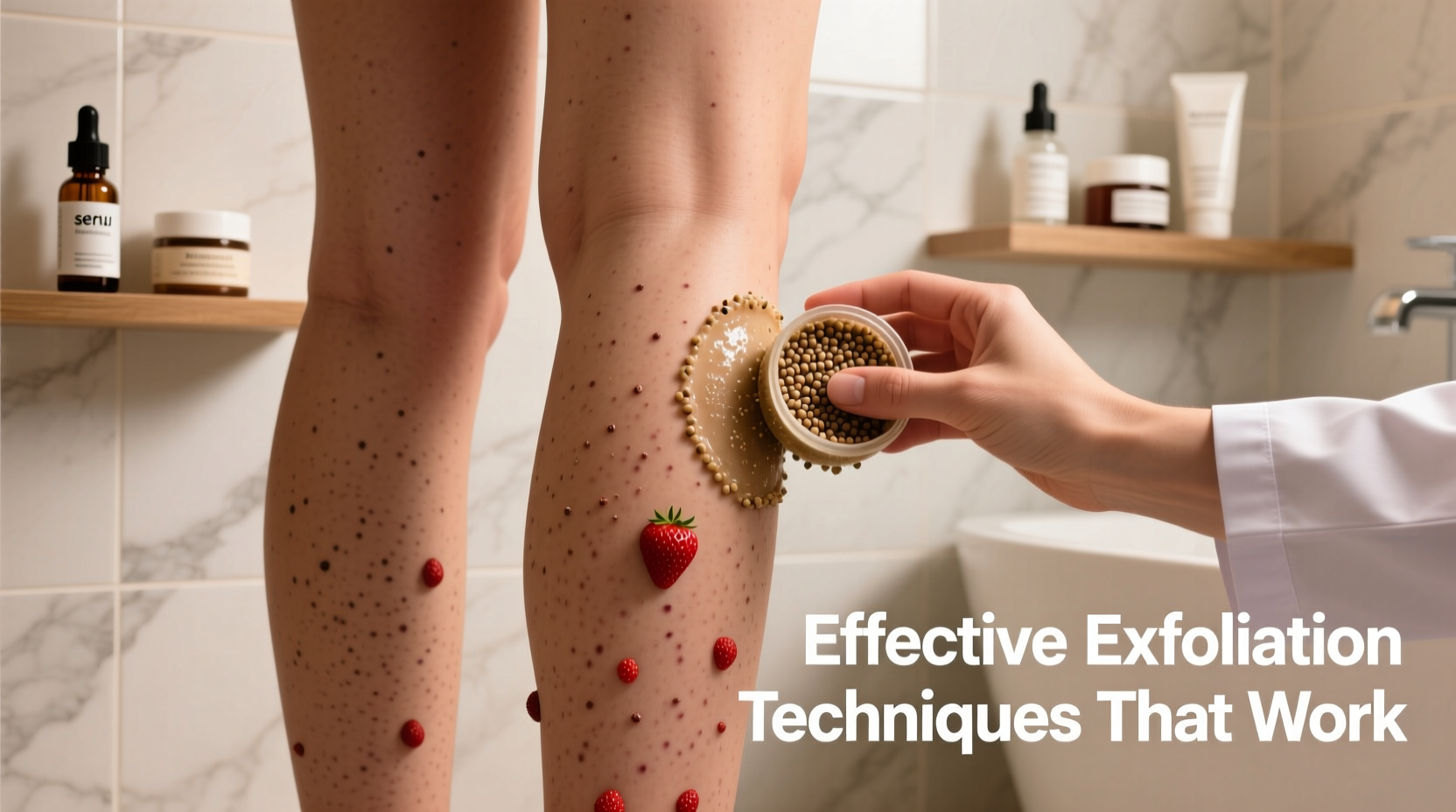 dealing with strawberry legs effective exfoliation techniques that work