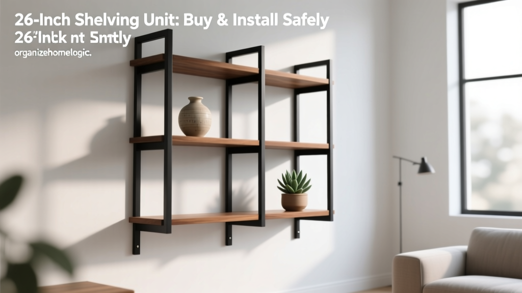 26-Inch Shelving Unit: Buy & Install Safely