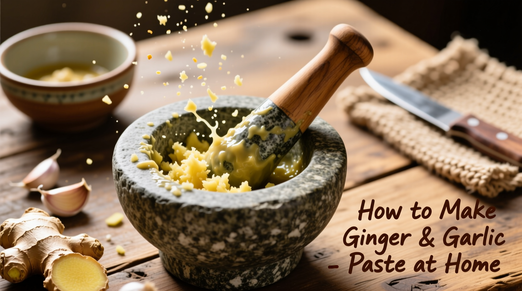 how to make ginger and garlic paste at home