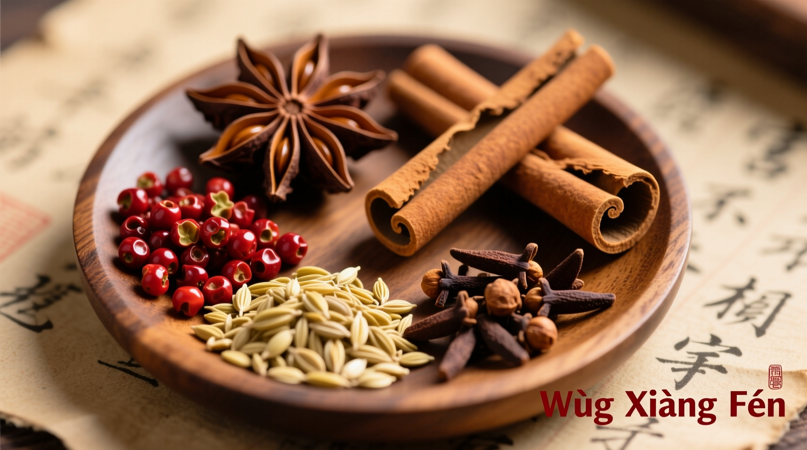 Traditional Chinese five-spice powder ingredients