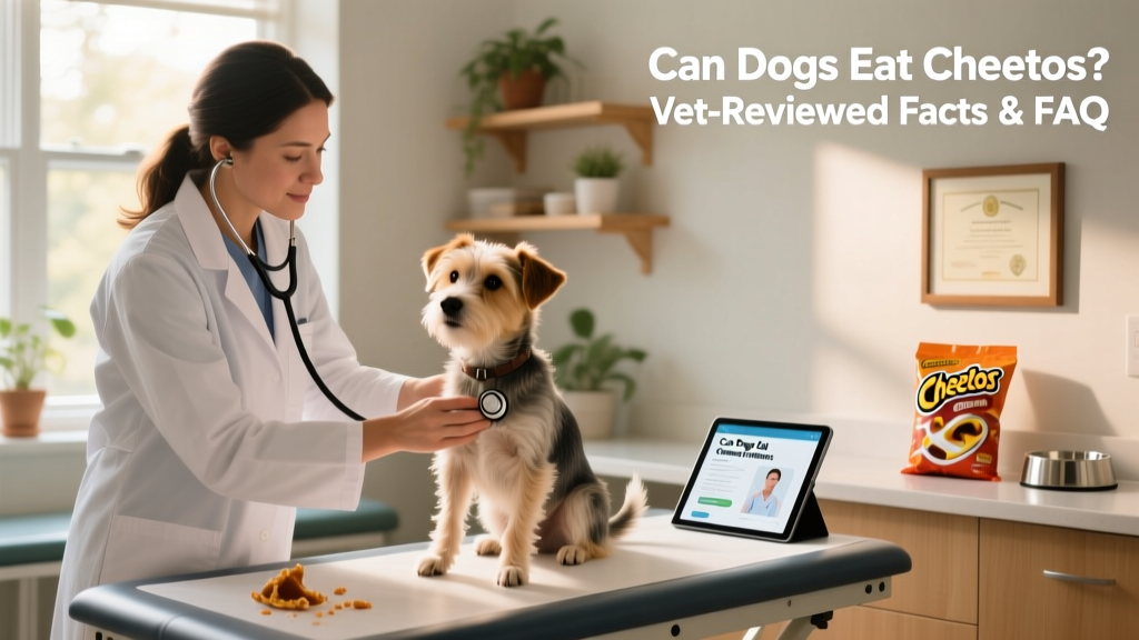 Veterinarian examining a small dog during a routine checkup