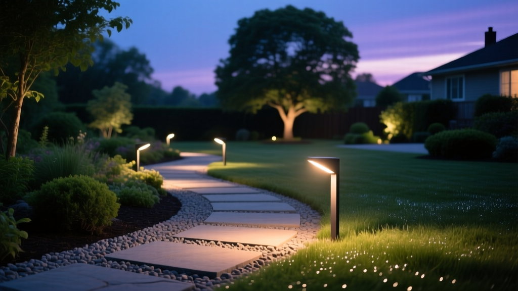7° Downward Tilt Garden Spotlights: Avoid Neighbor Blinding