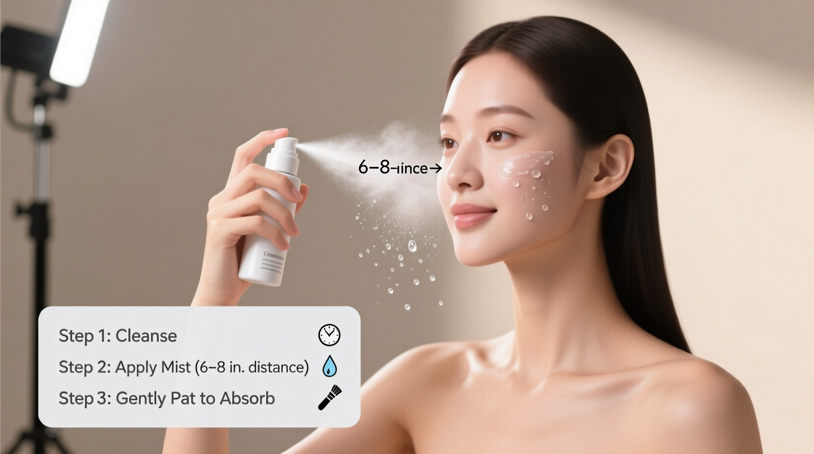 how to use facial mists correctly in a skincare routine