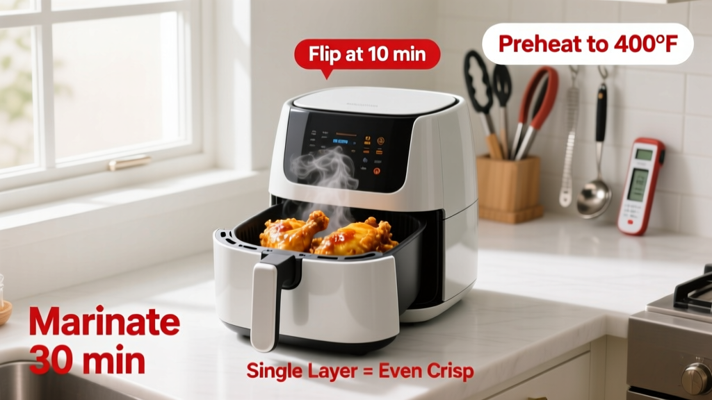 Air Fryer Chicken Cooking Times: Crispy & Safe