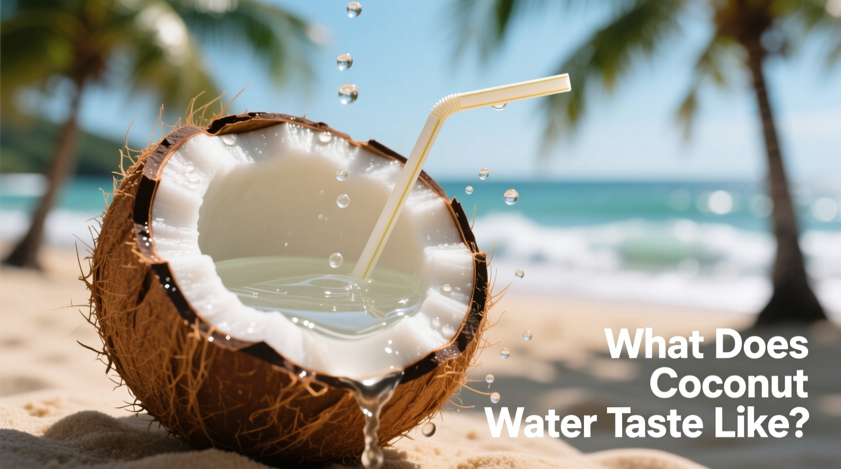 what does coconut water taste like
