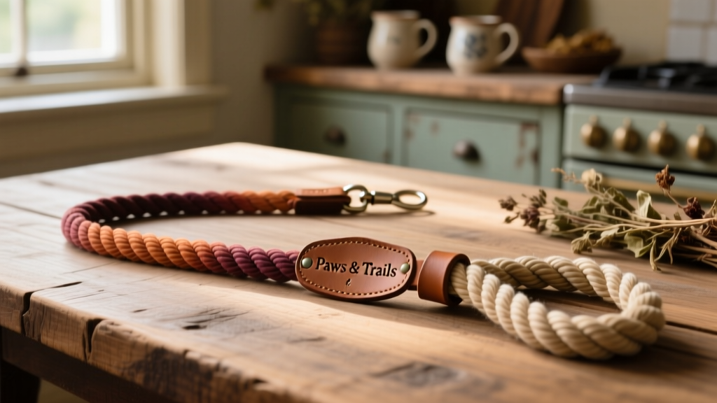 DIY Ombre Rope Dog Leash