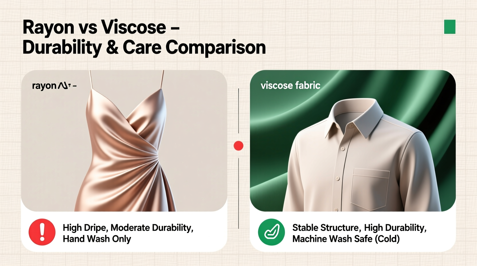 rayon vs viscose fabric differences that affect durability and care