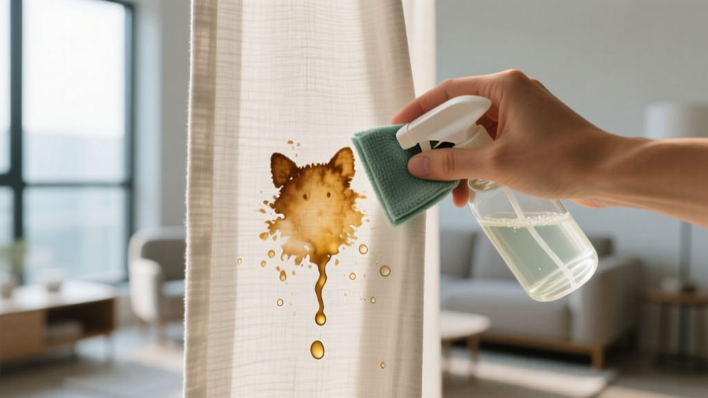 Easy & Tested: How to Get Pet Stain Out of Curtains
