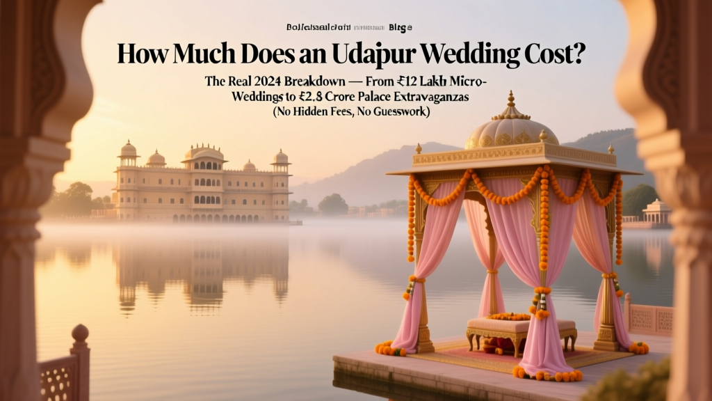 Udaipur Wedding Cost Guide 2026