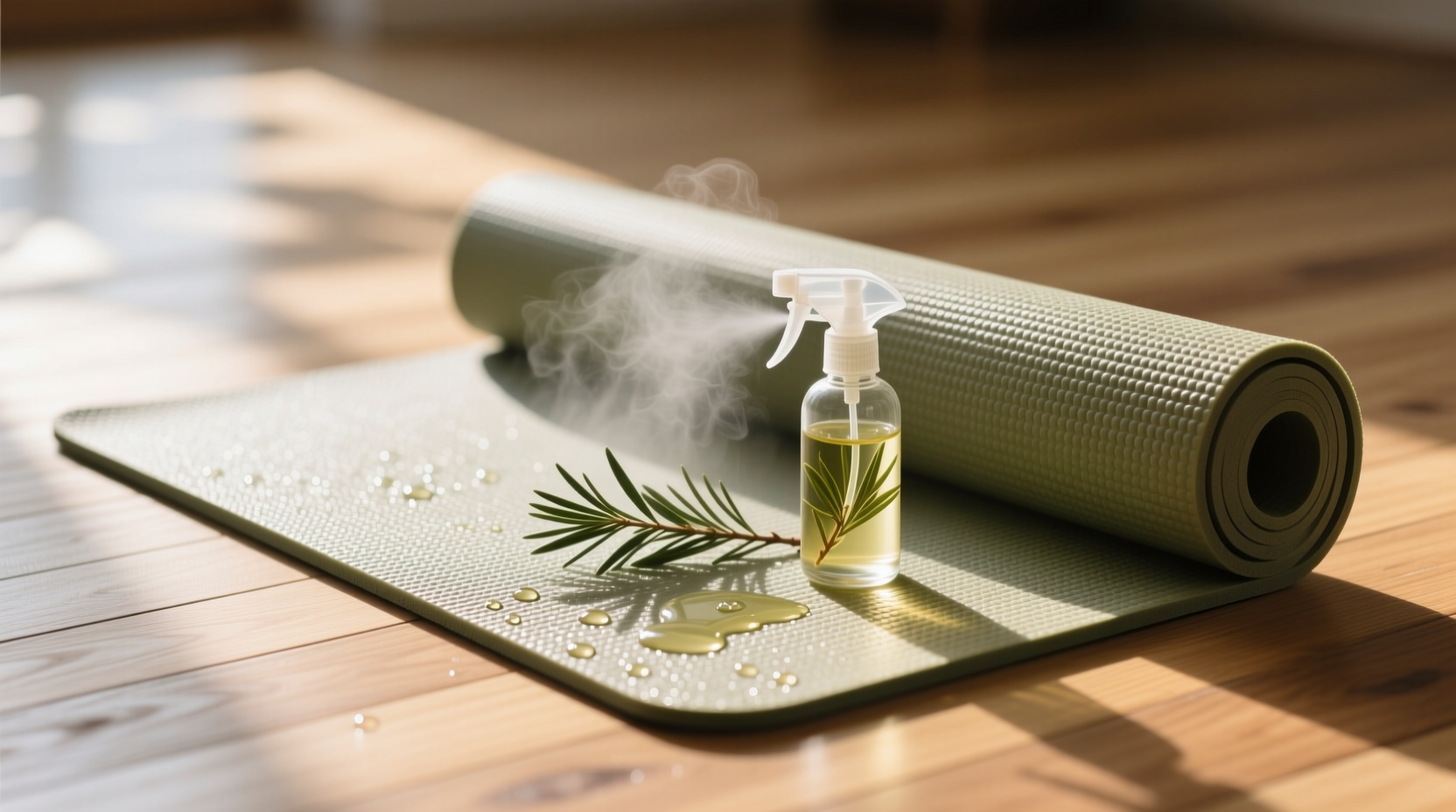 eco friendly cleaning tea tree oil for yoga mats