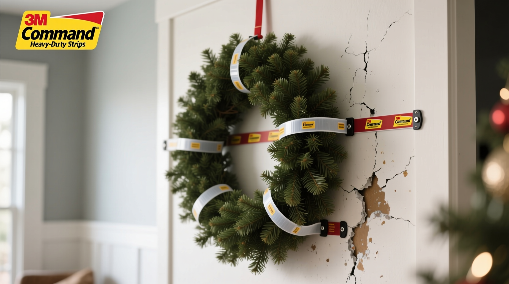 command strip wreath failure paint damage