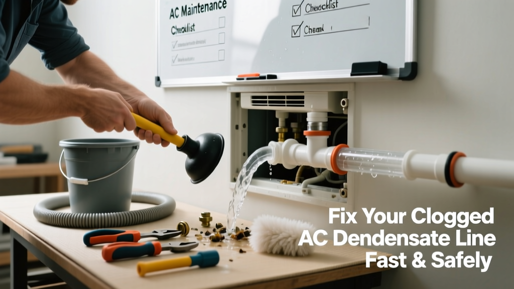 Fix Your Clogged AC Condensate Line Fast and Safely