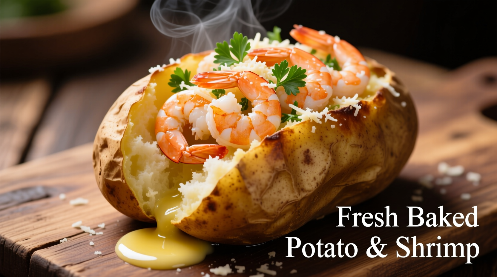 Perfect Baked Potato with Shrimp Recipe in 45 Minutes