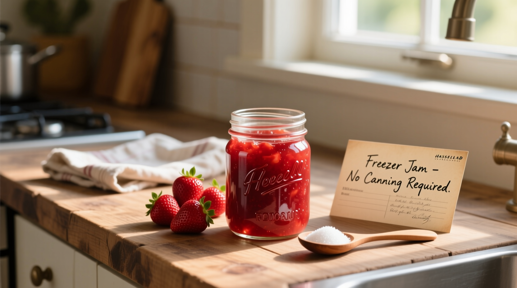 make freezer jam as an easy alternative to canning