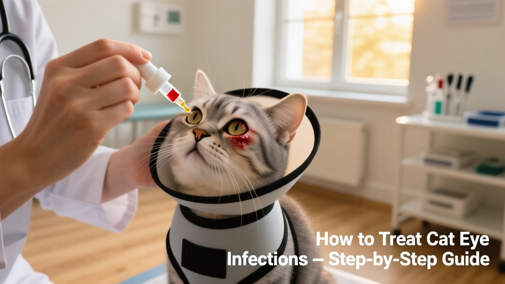 Cat Eye Infection Treatment: How To Administer Drops and Ointments