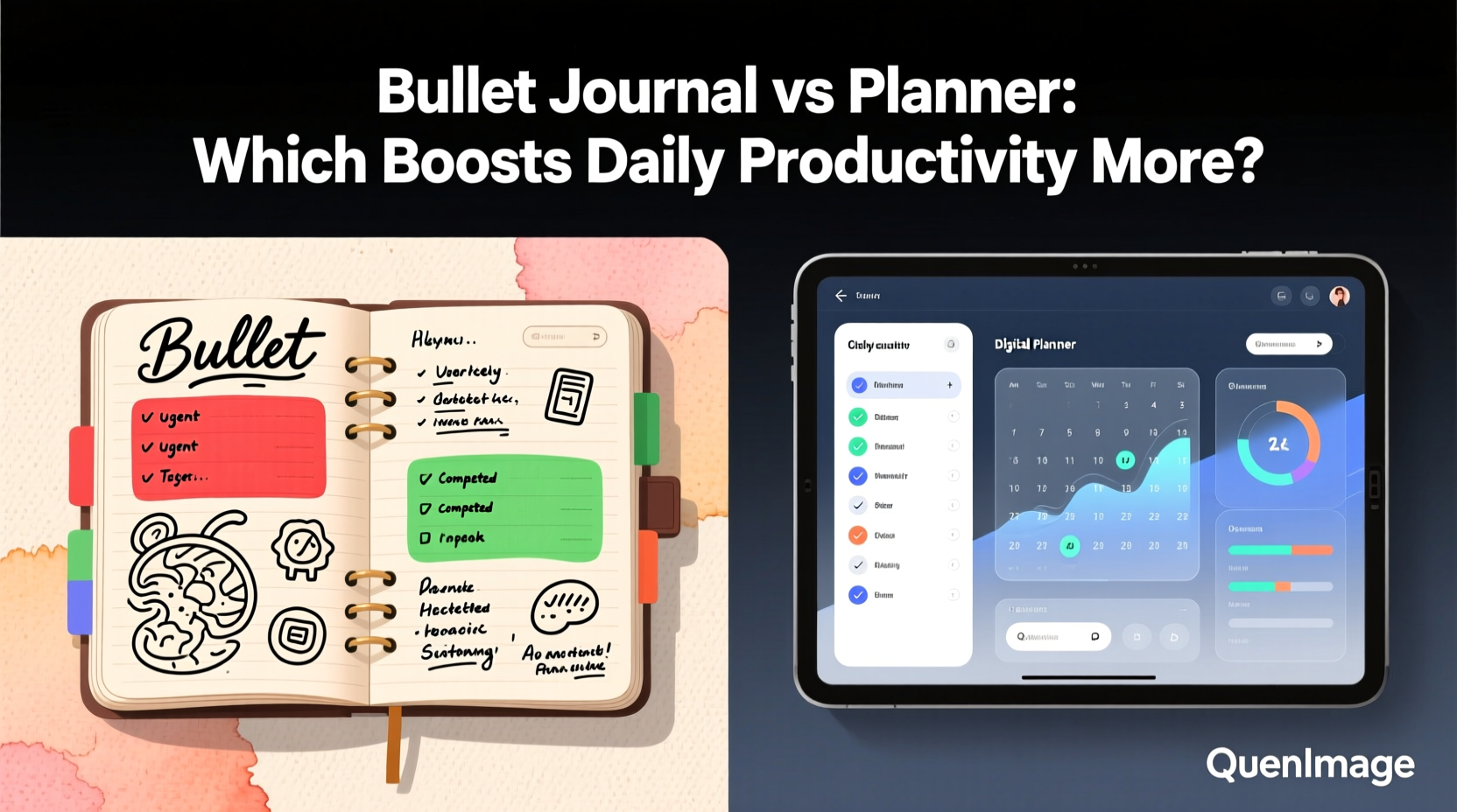 bullet journal vs planner which improves daily productivity more