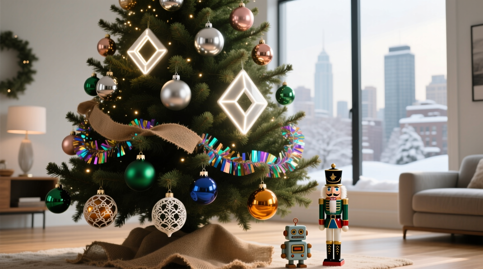 can you mix vintage and modern ornaments on one tree without looking tacky