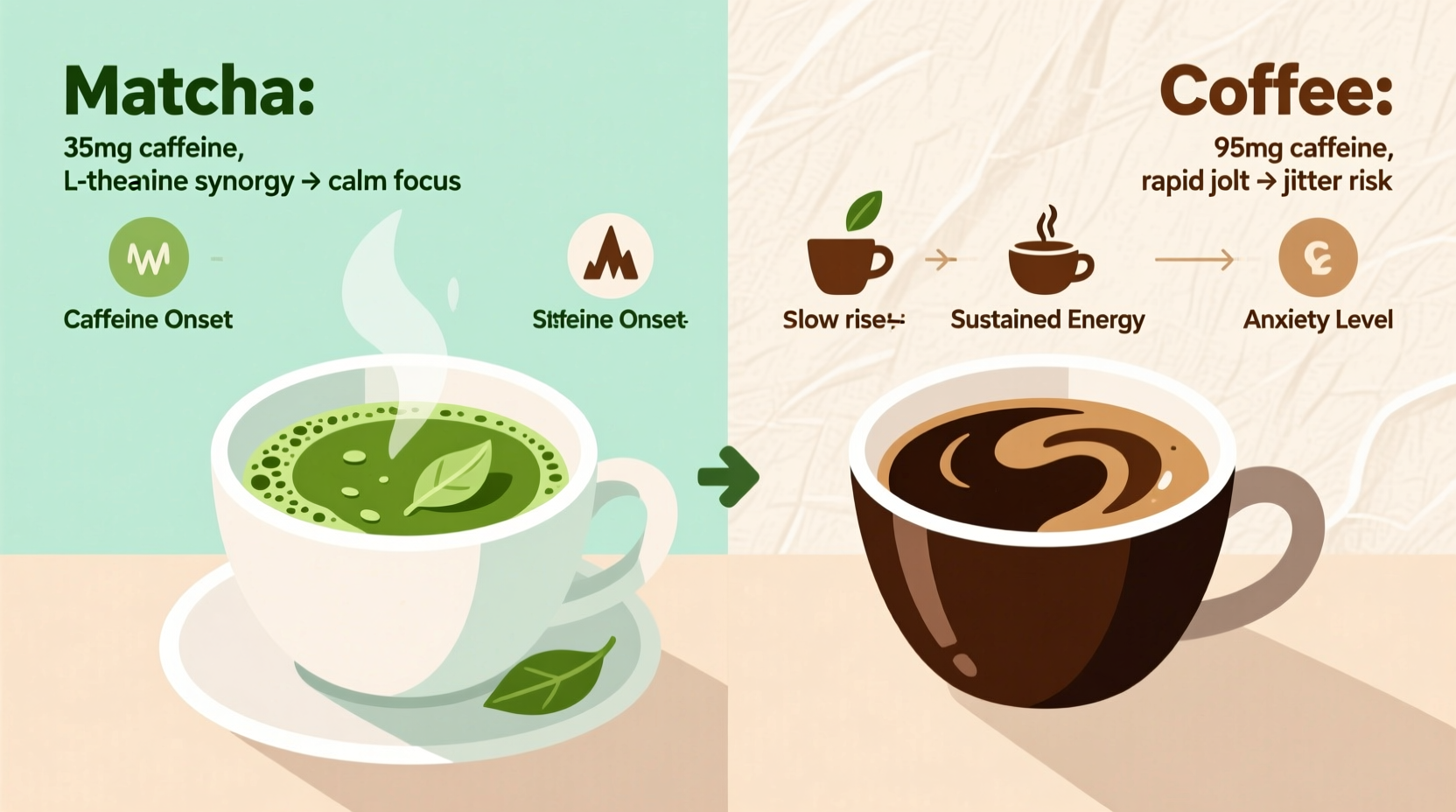 matcha vs coffee for anxiety which caffeine kick is actually smoother