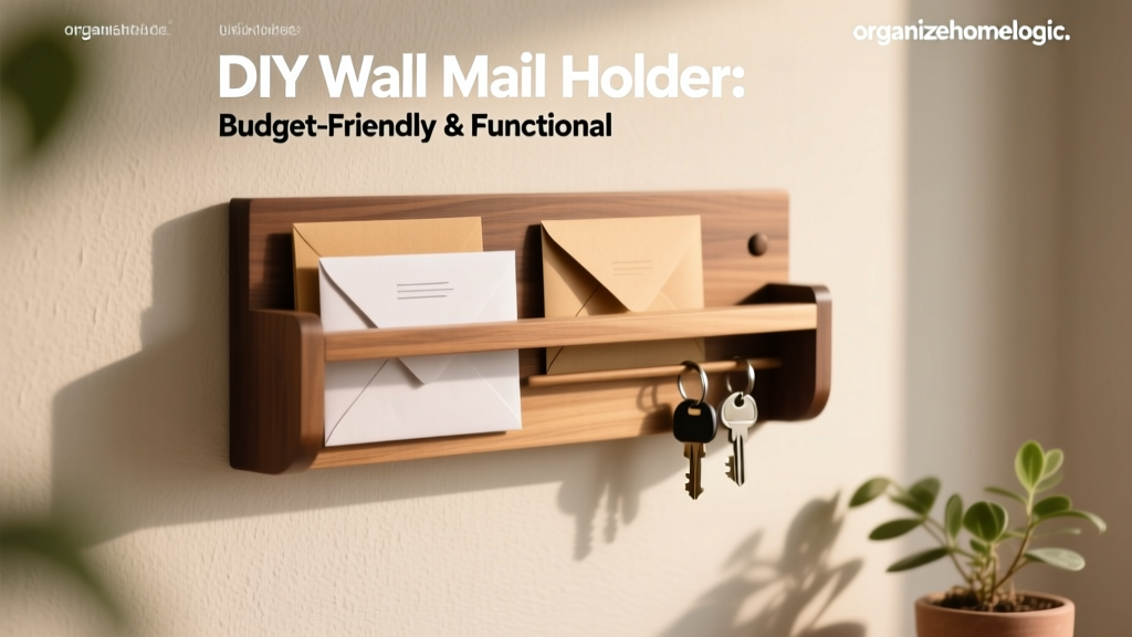 DIY Wall Mail Holder: Budget-Friendly & Functional