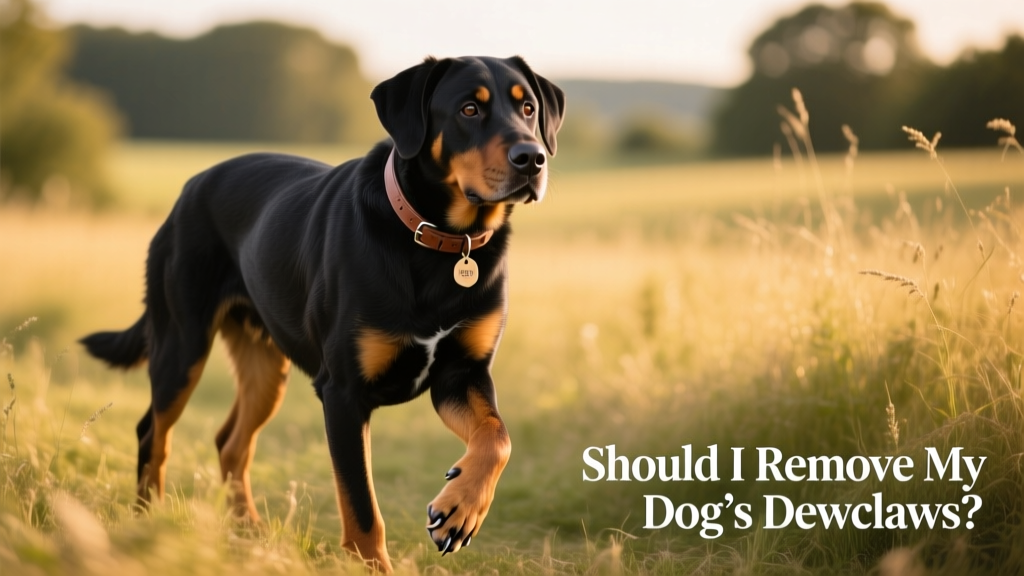 Beauceron dog with Double dewclaws
