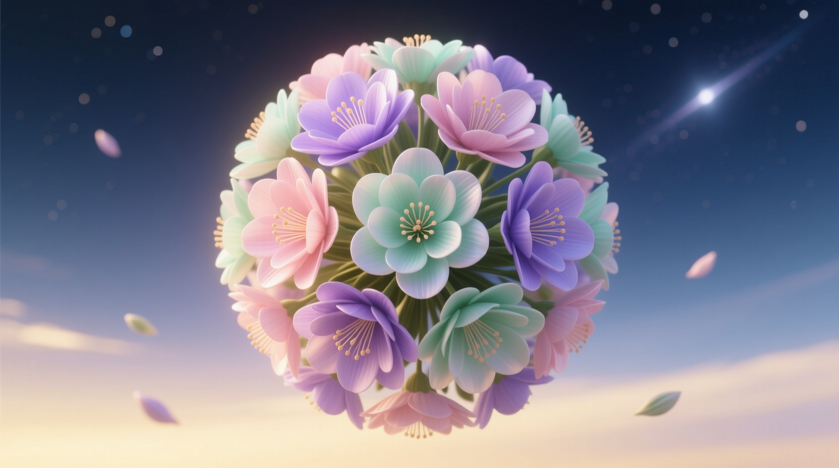 spherical flowers