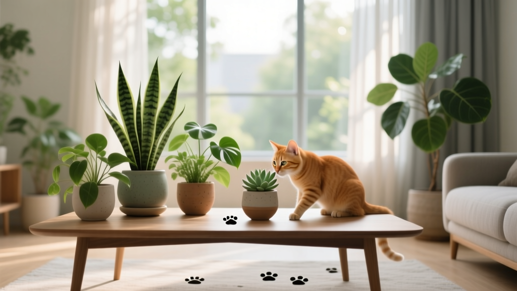 Stop Cats Eating Non-Flowering Indoor Plants
