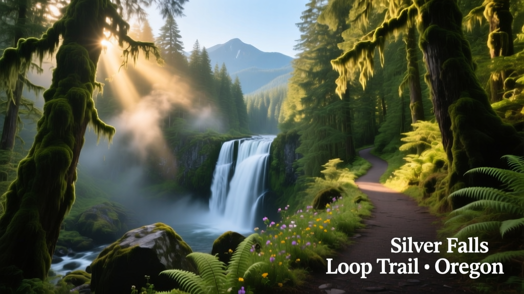 Silver Falls Loop Trail: Oregon’s Hidden Gem Where Waterfalls Flow from the Cliffside