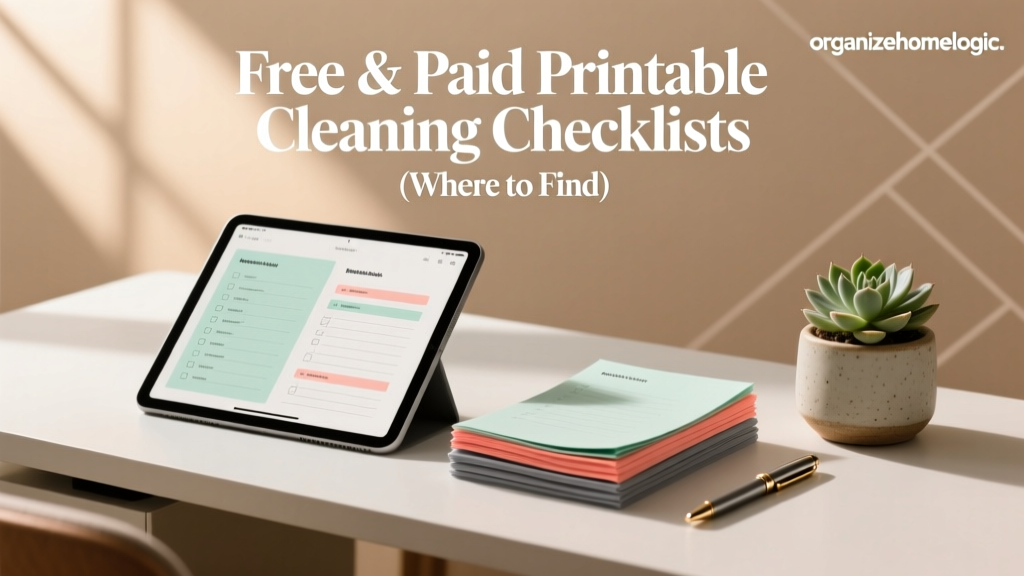 Free & Paid Printable Cleaning Checklists (Where to Find)