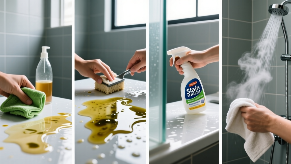 Tested: How to Get Salad Dressing Out of Shower Fast