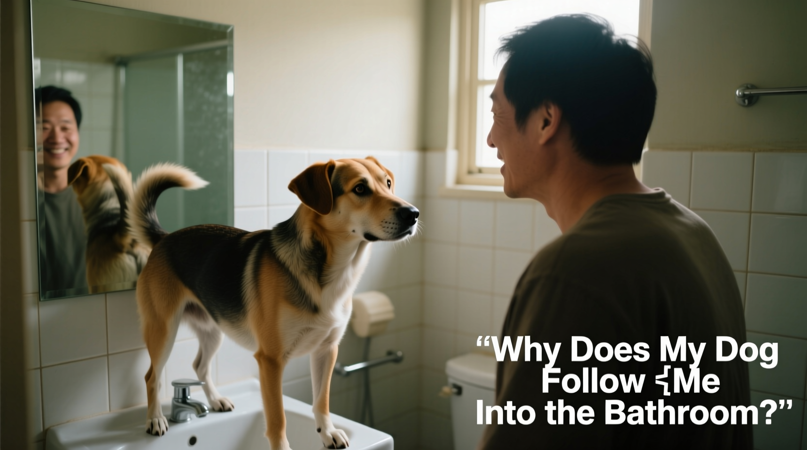 why does my dog follow me into the bathroom behavioral explanations