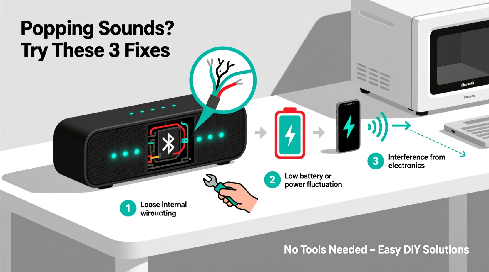 bluetooth speaker popping sounds causes and simple fixes anyone can do