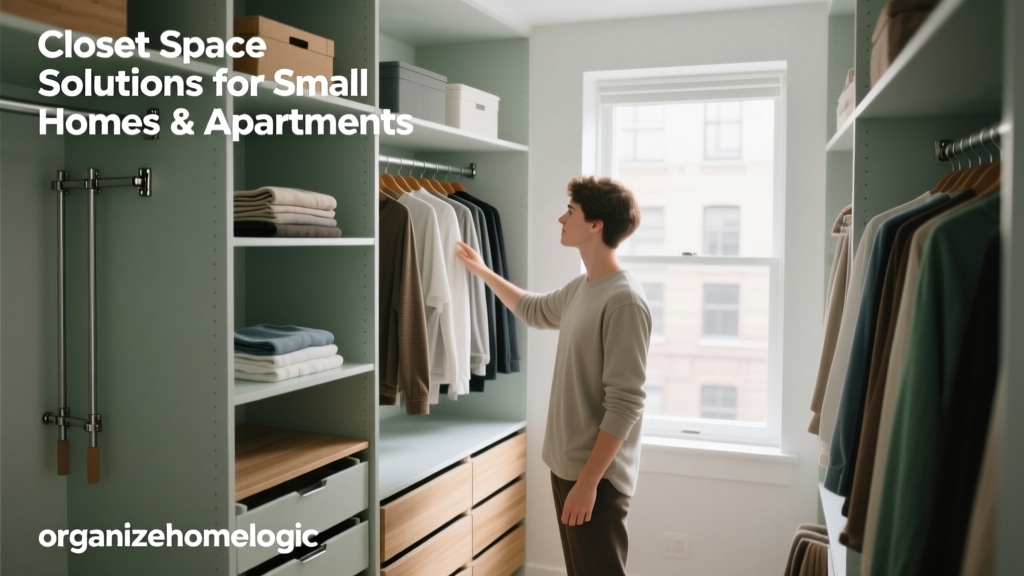 Closet Space Solutions for Small Homes & Apartments