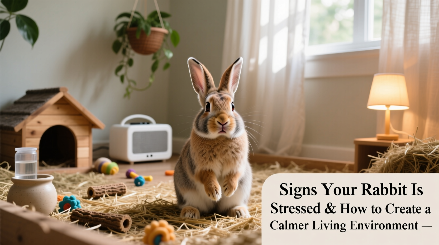 signs your rabbit is stressed and how to create a calmer living environment