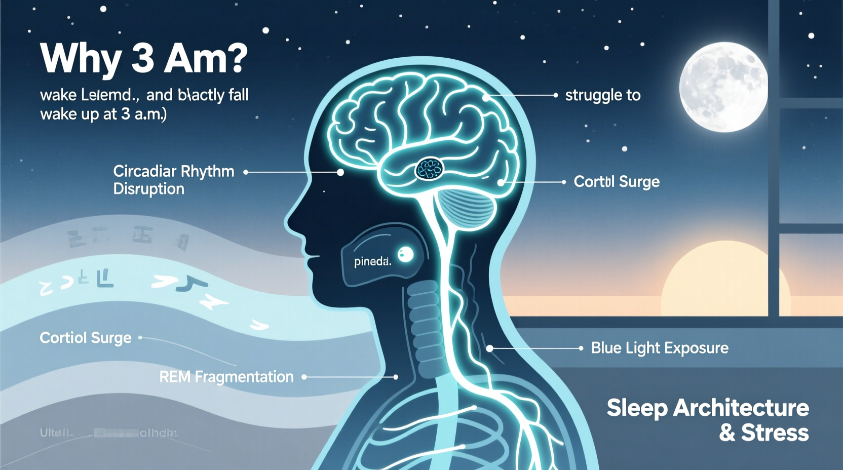 why do people wake up at 3am regularly and struggle to fall back asleep