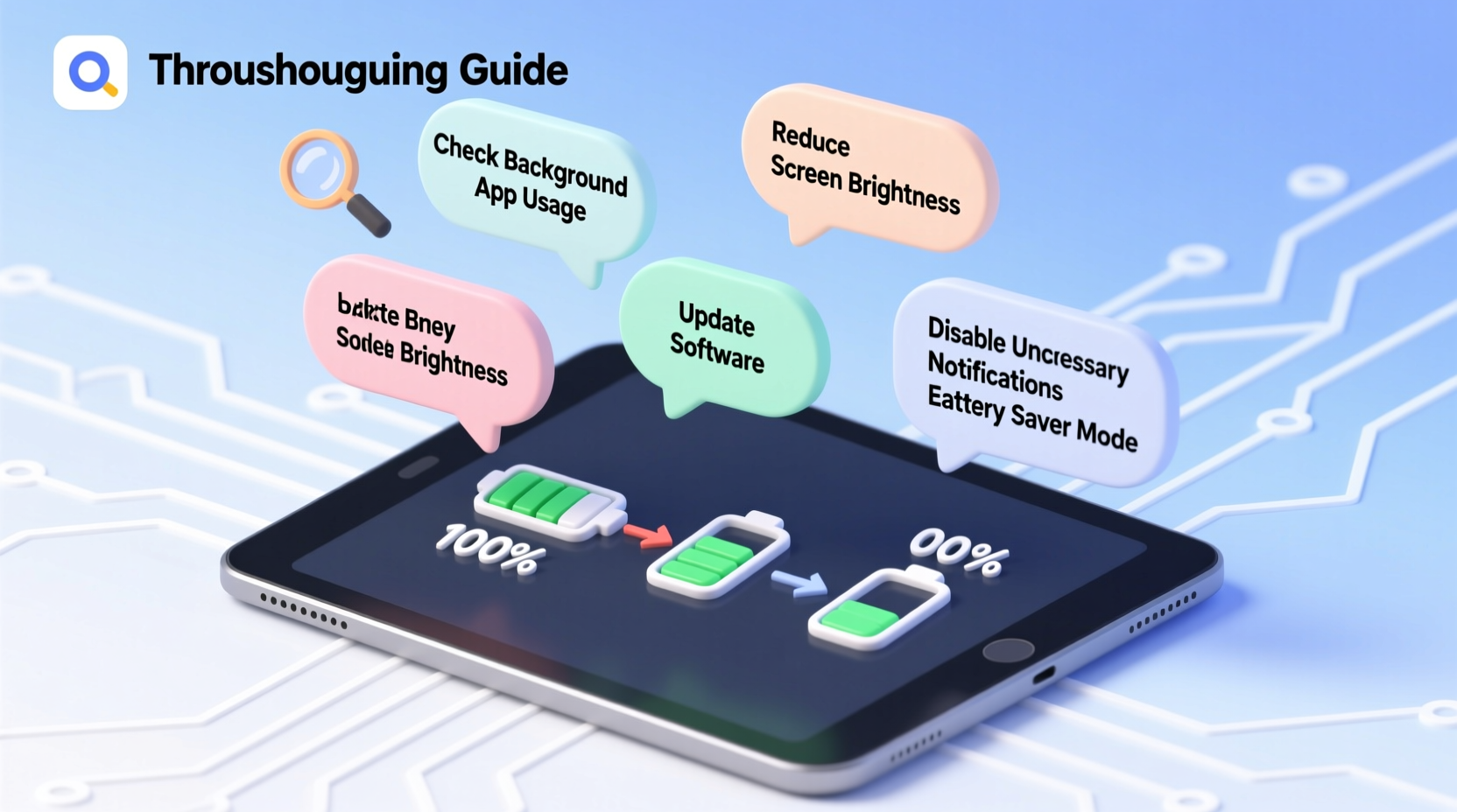 why is my tablet battery dying so fast troubleshooting steps