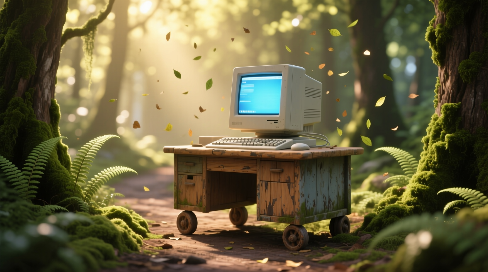 take your desktop for a walk through the forest with th