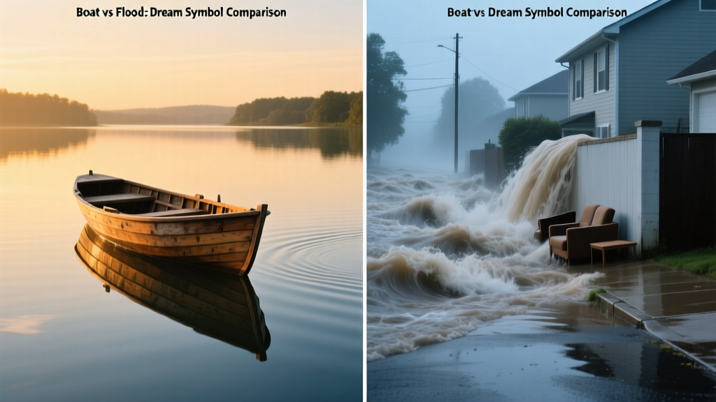 Boat vs Flood: Dream Symbol Comparison