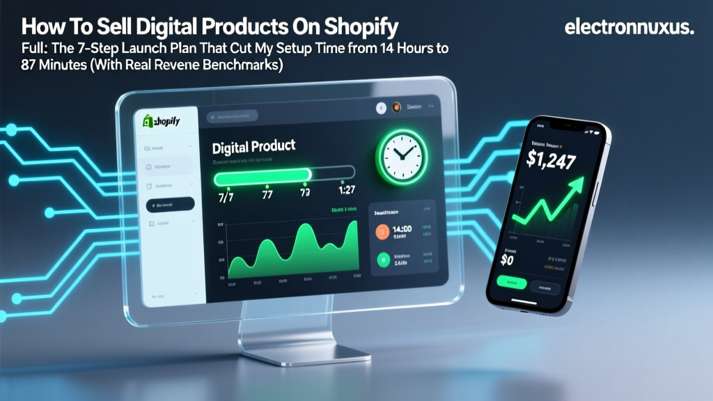 How To Sell Digital Products On Shopify Full: The 7-Step Launch Plan That Cut My Setup Time from 14 Hours to 87 Minutes (With Real Revenue Benchmarks)