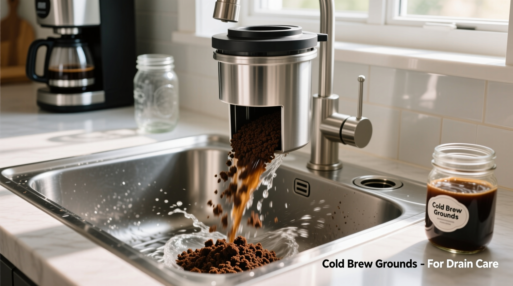 cold brew grounds for garbage disposals fact or folklore