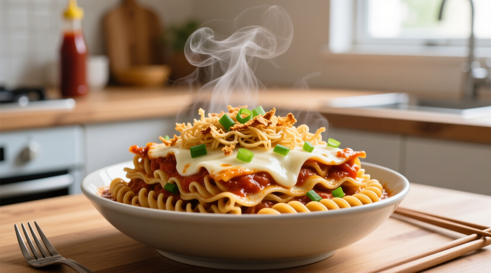 ramen lasagna tiktok hack