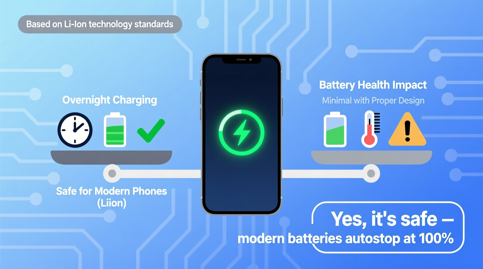 is it safe to charge phones overnight and does it affect battery life
