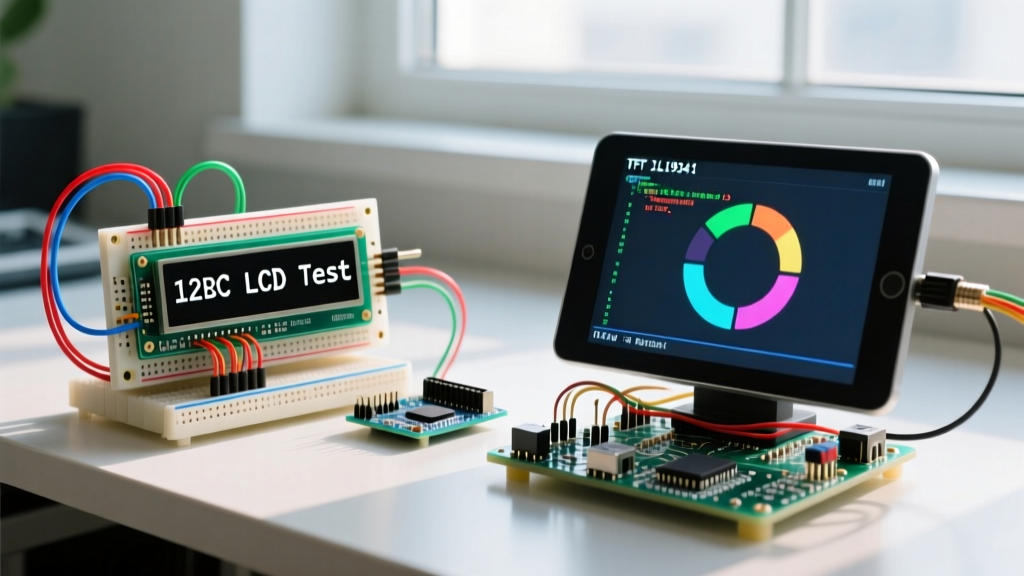 Arduino Code LCD Showdown: 16x2 I2C vs TFT ILI9341 Compared