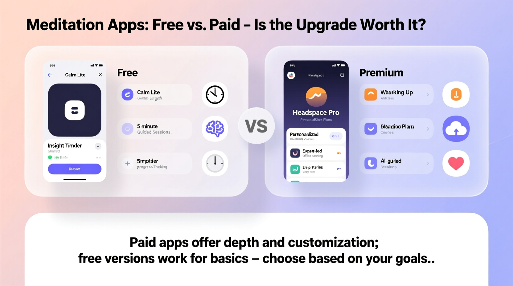 are meditation apps worth paying for or can free versions do the job